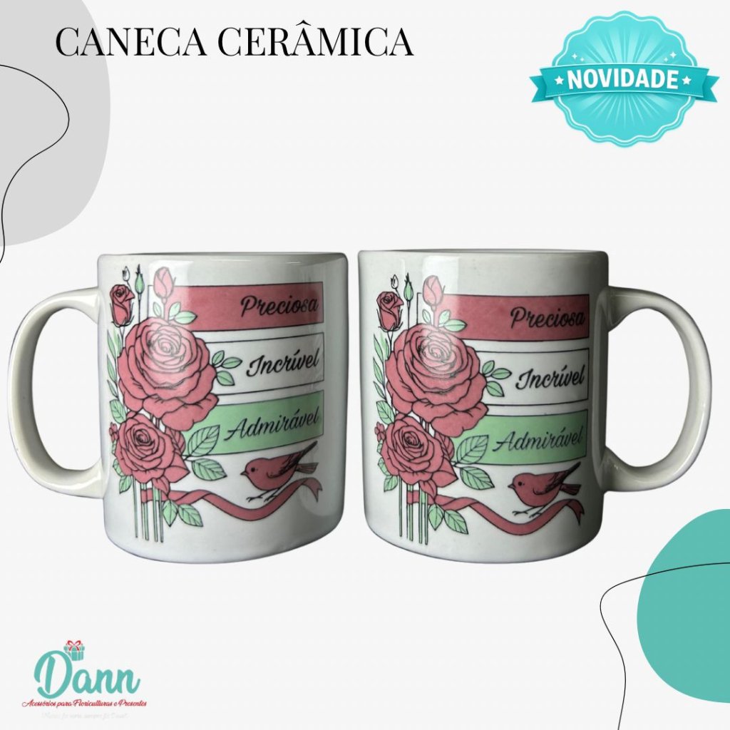   CANECA CERÂMICA REF D91  320 ML