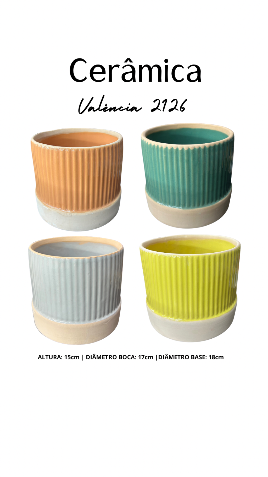 CACHEPO CERAMICA ORQUIDEA VALENCIA FRISO POTE 15 REF 2126