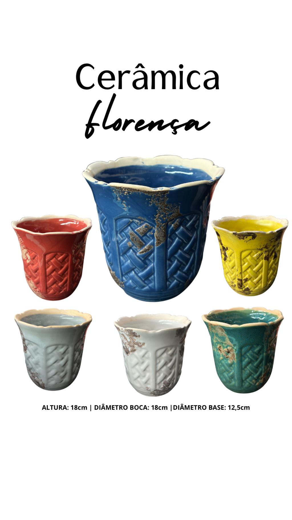 CACHEPO CERAMICA ORQUIDEA FLORENÇA REF 1400