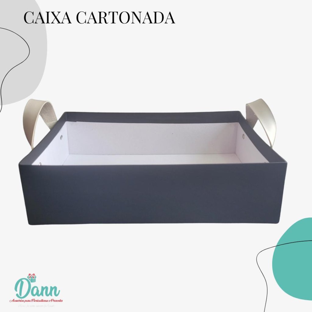 BOX LUXO RETANGULAR ALÇA PRETA REF 900