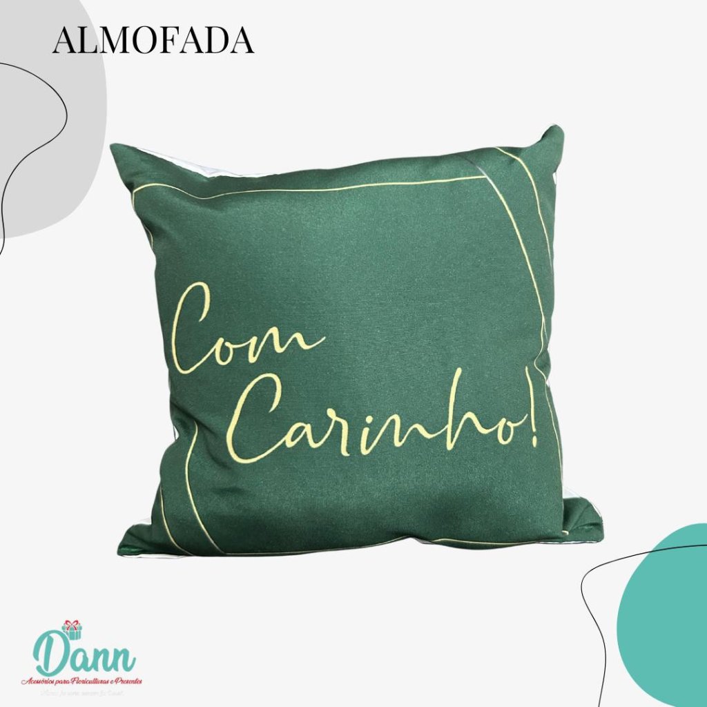 ALMOFADA QUADRADA 24x24 REF 786-77 COM CARINHO