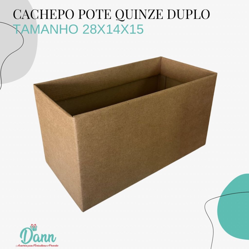 CACHEPO PAPER DUPLO POTE 15 KRAFT LISO REF 3559