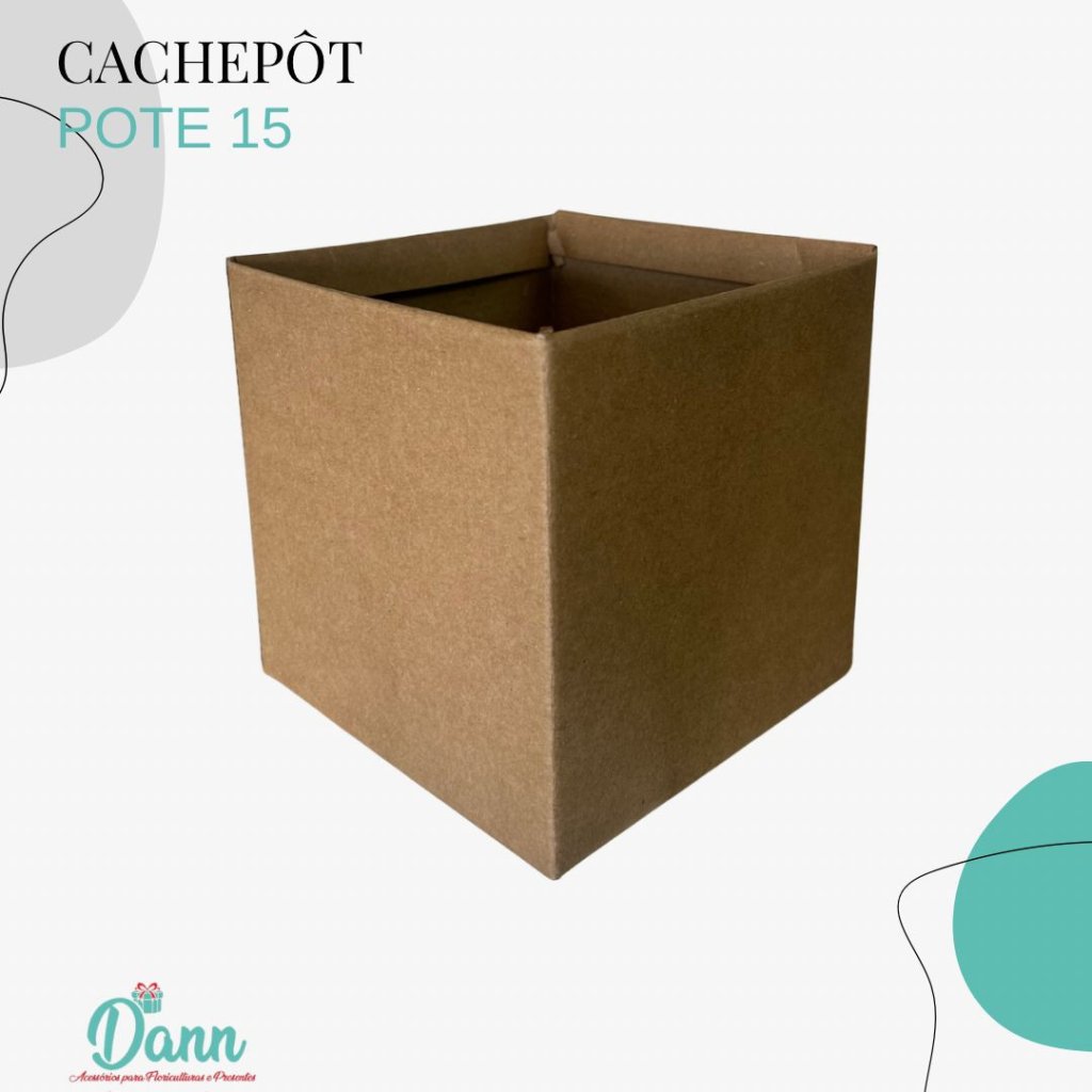CACHEPO PAPER POTE 15 KRAFT LISO C/10 REF 3580