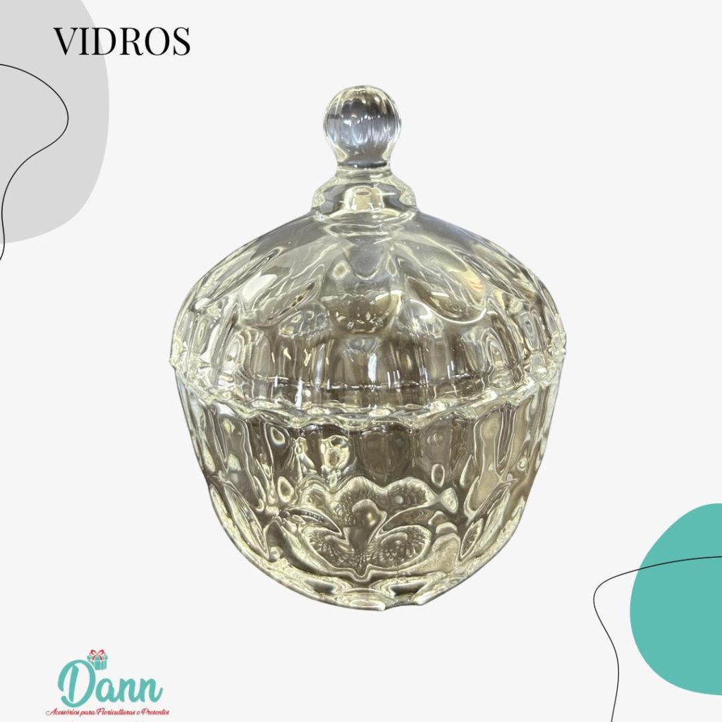 UH01049 BOMBONIERE DE VIDRO 13,5X10 REF 3933