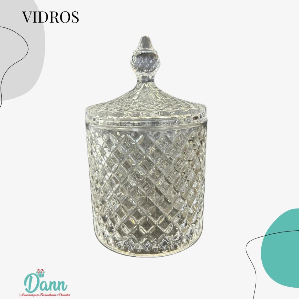 UH01060-3 BOMBONIERE DE VIDRO 17X11 590 ML REF 2707