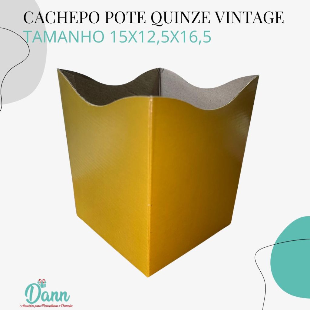 CACHEPO PAPER VINTAGE POTE 15 OURO C10 REF 3927