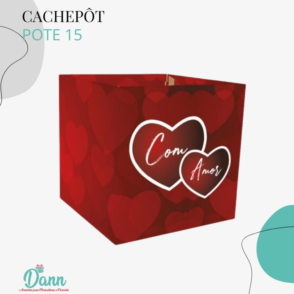 CACHEPO PAPER POTE 15 QUADRADO LORENA C/10  REF 3926