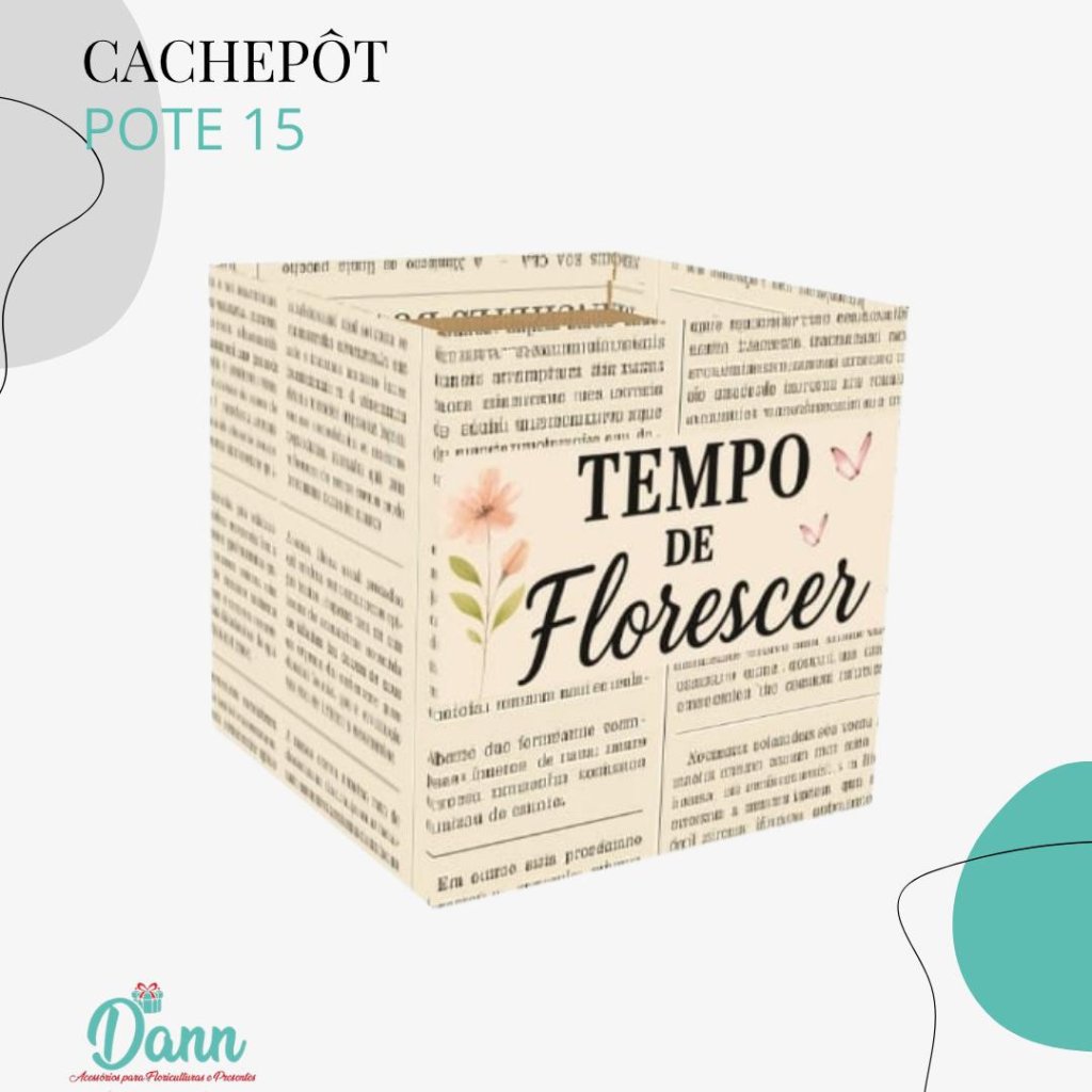 CACHEPO PAPER POTE 15 QUADRADO MOISES C/10 REF 3925