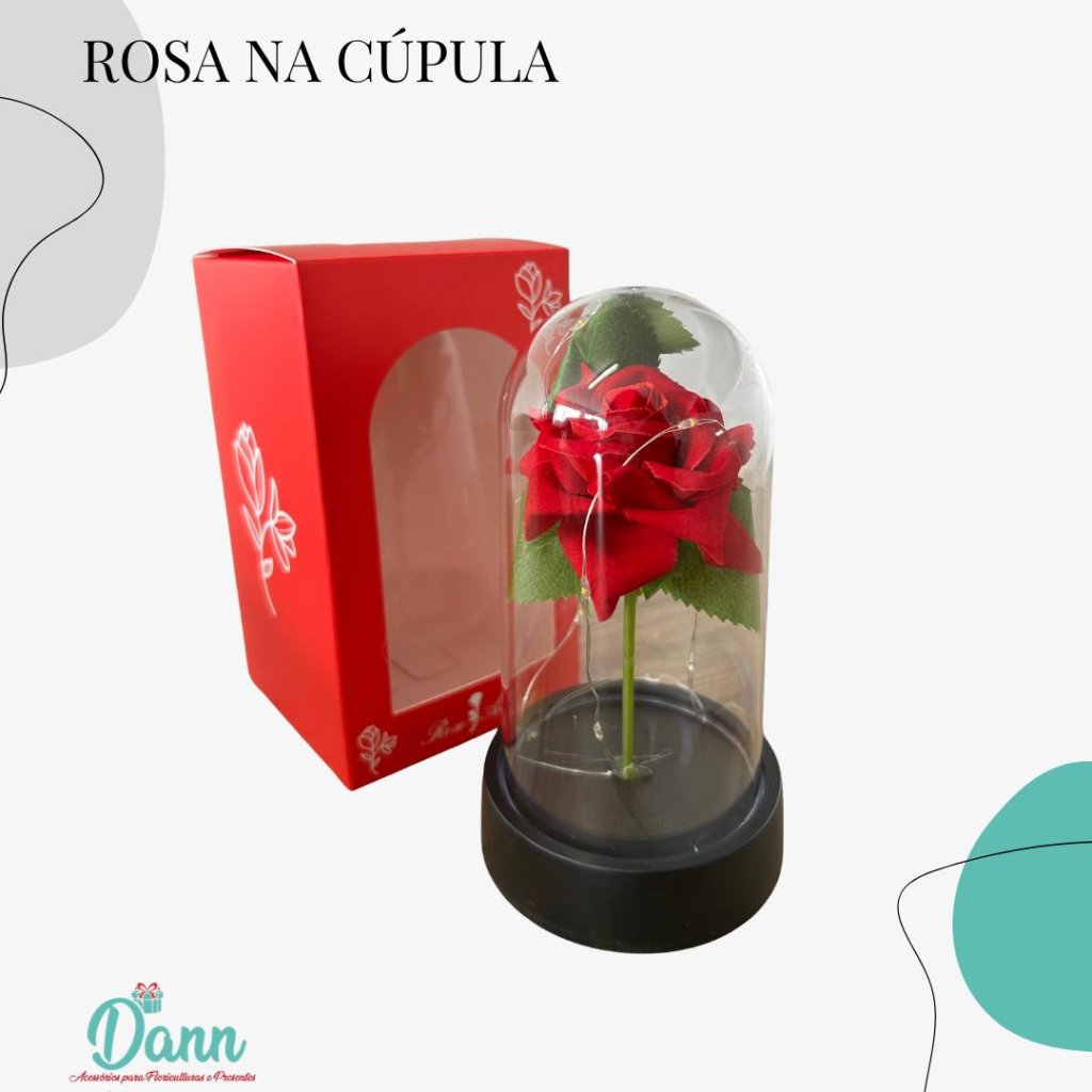 DC0185CVEM ENFEITE PLASTICO CUPULA FLOR REF 4085