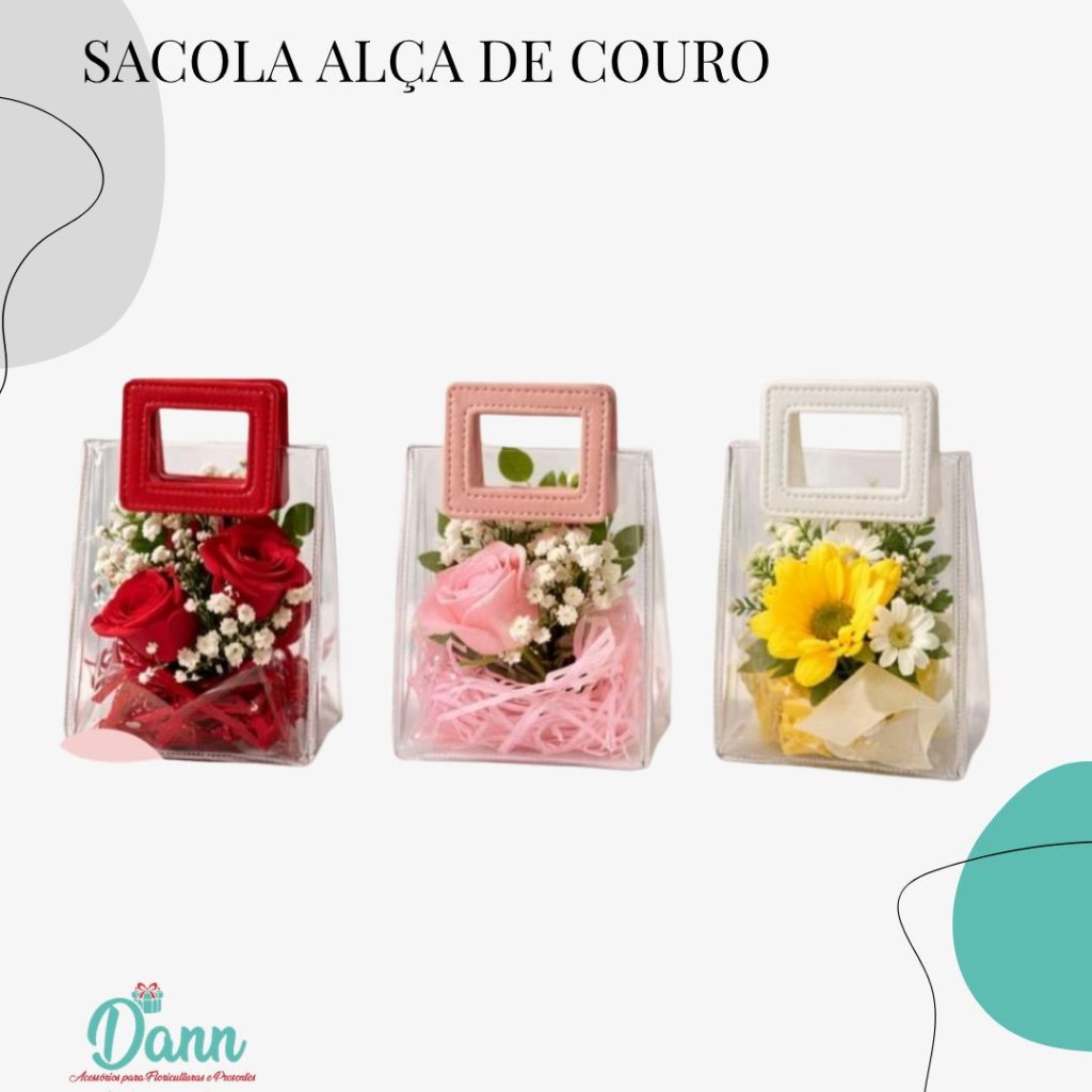 OK33 SACOLA BOLSA PVC COLOR 17X15X8 REF 4138