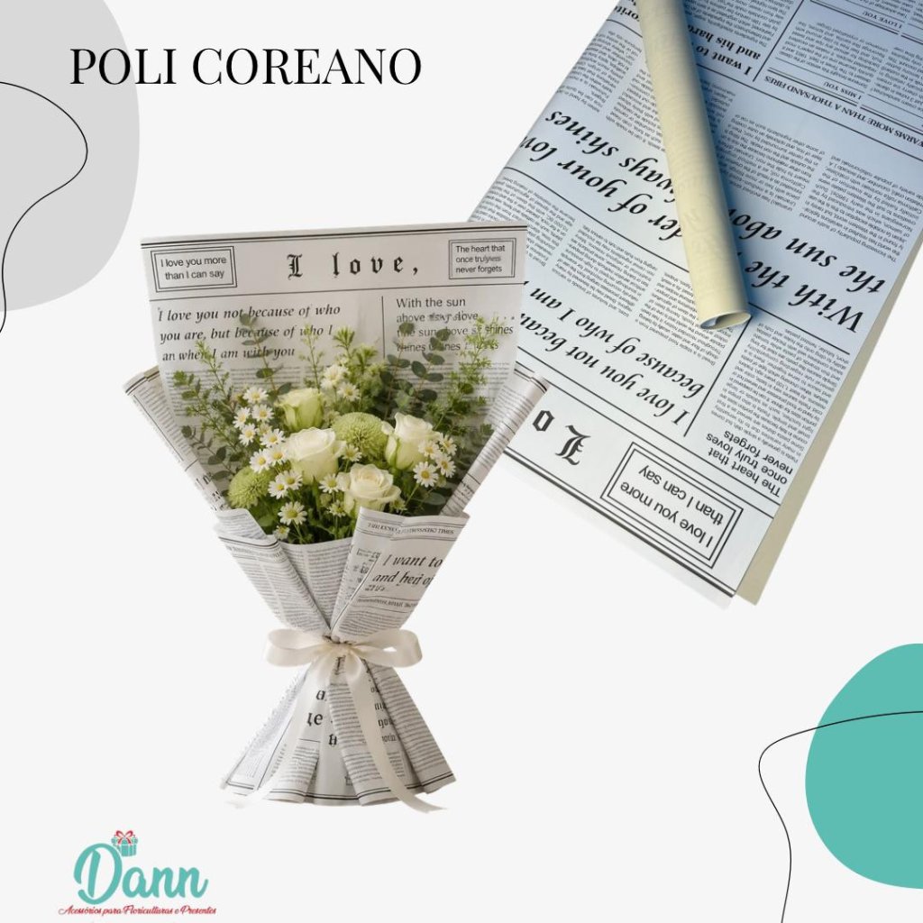 644357 POLI COREANO 58X58 C/20 DEC PEROL JORNAL BEGE REF 3826