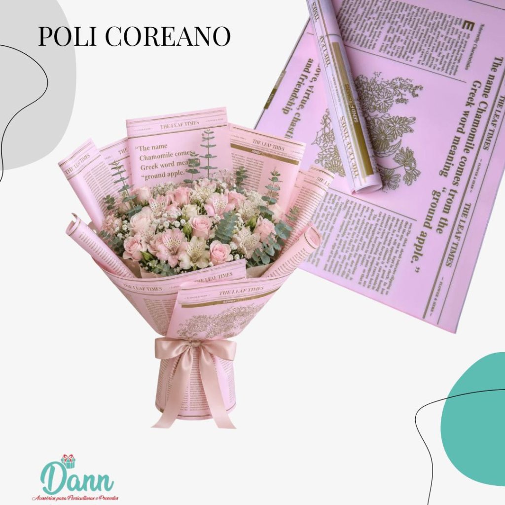 OK06 POLI COREANO 57X57 JORN BASE ROSA C/20 REF 3989