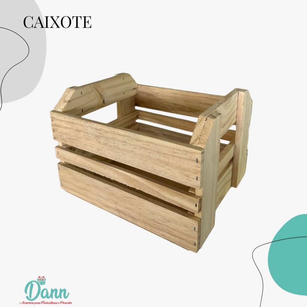 CAIXOTE MADEIRA LONG P NATURAL REF 465  