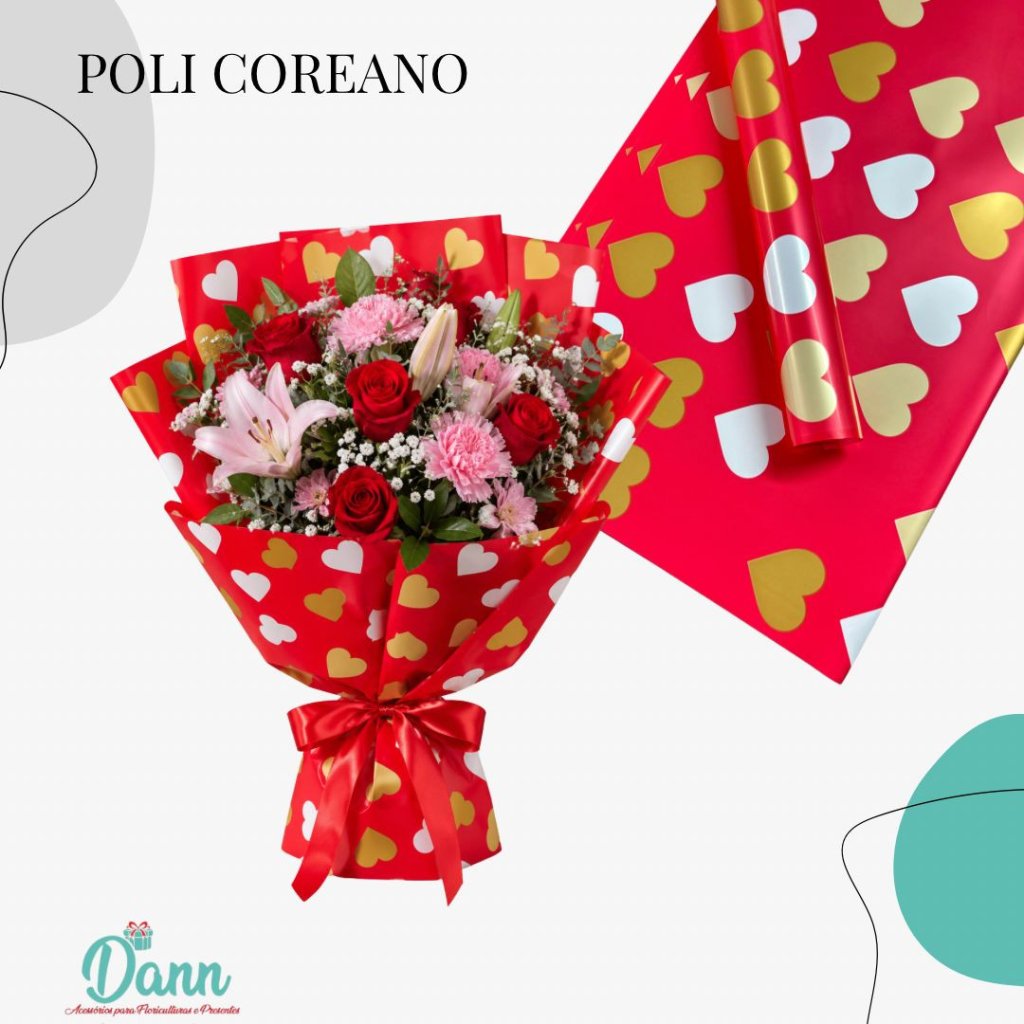 WS1935 POLI COREANO  57X57 C/20 VERMELHO REF 4291
