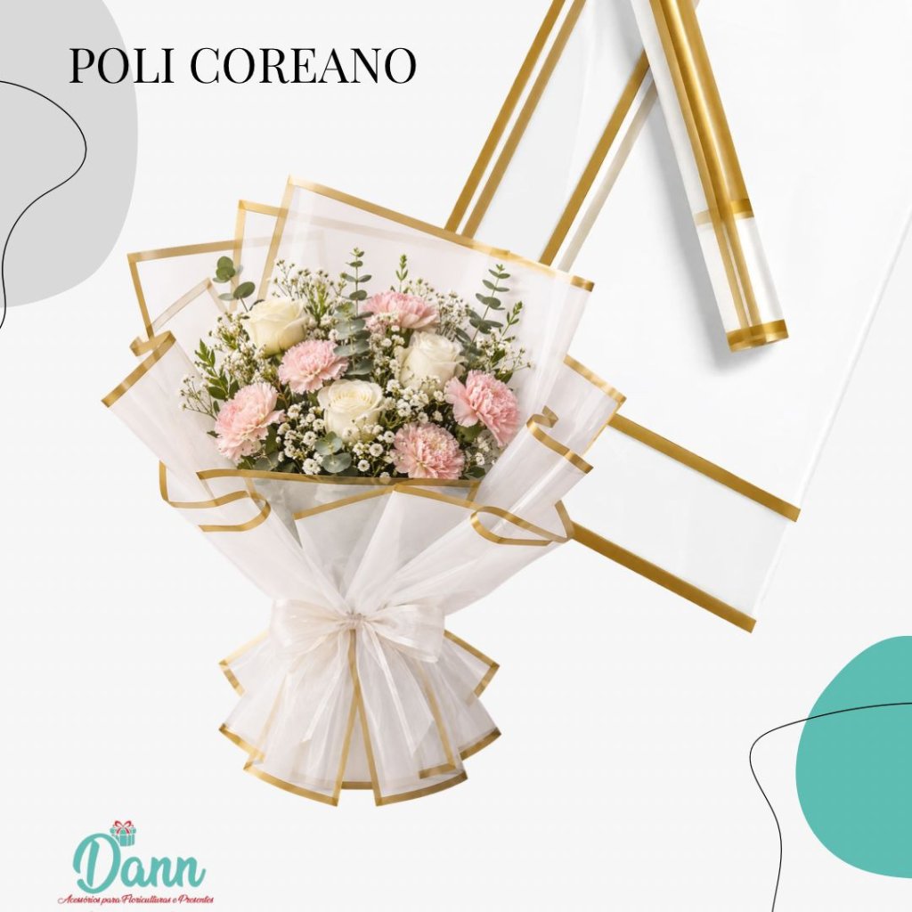 OK07 POLI COREANO BOR TRANSP BRANCO 57X57 C20 REF 4134