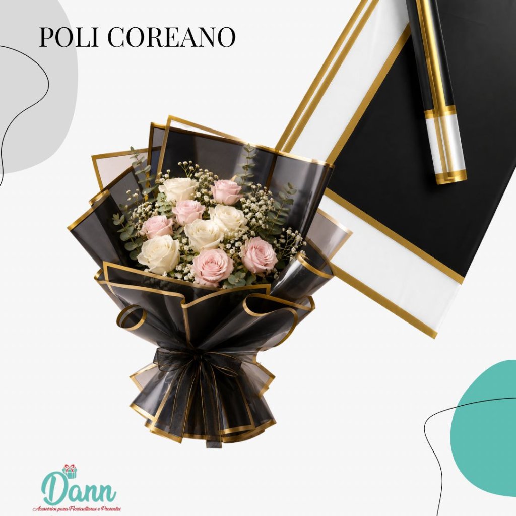 OK07 POLI COREANO BOR TRANSP PRETO  57X57 C20 REF 4134