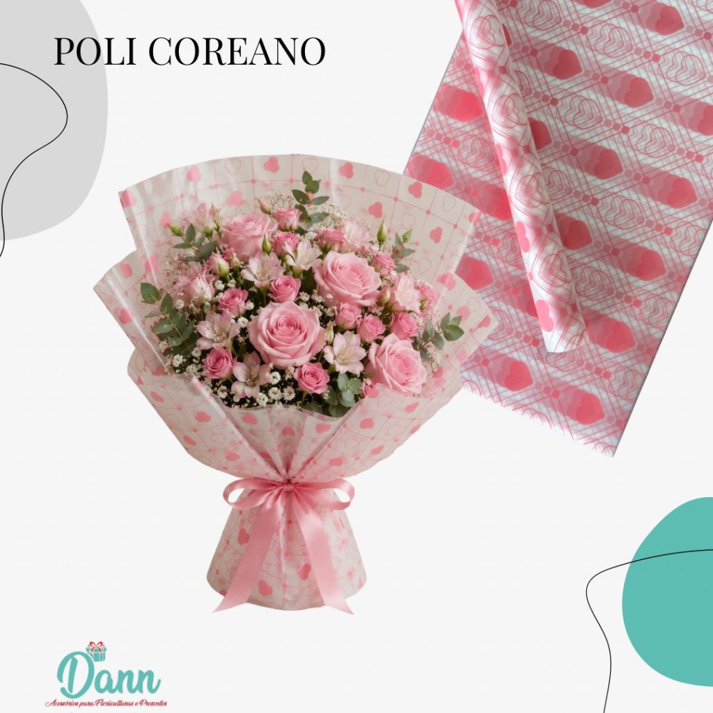 1930 POLI COREANO  56X56 C/20 ROSA REF 3987