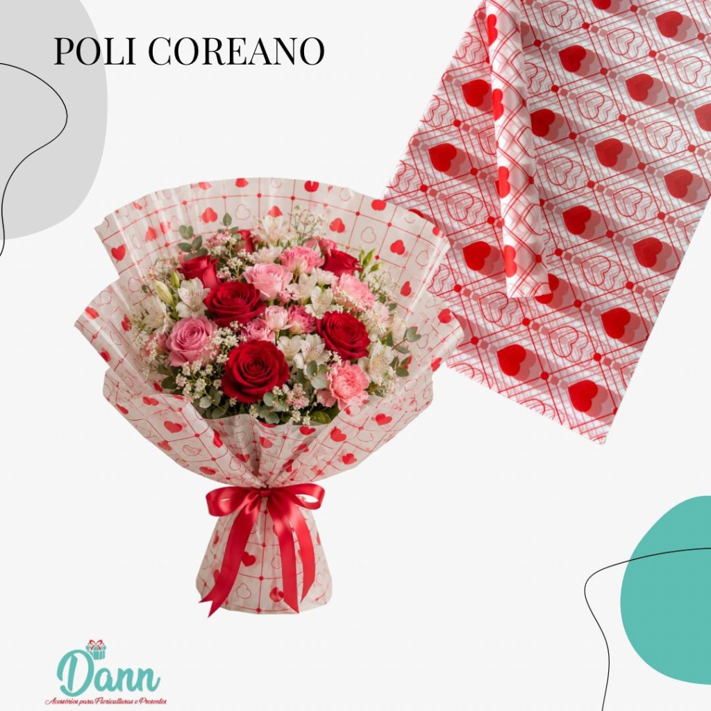 1930 POLI COREANO 56X56 C/20 VERMELHO REF 3987