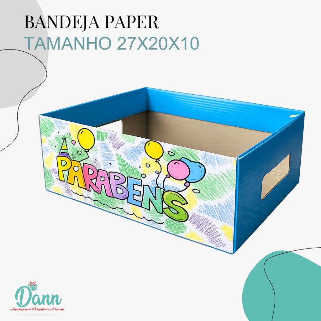 BANDEJA PAPER RETANGULAR DAVI REF 4249