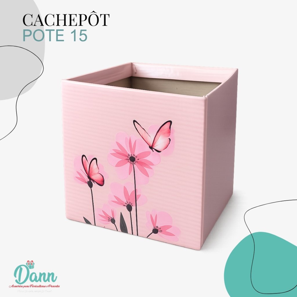 CACHEPO PAPER POTE 15 QUADRADO ADRIANA C/10  REF 3947