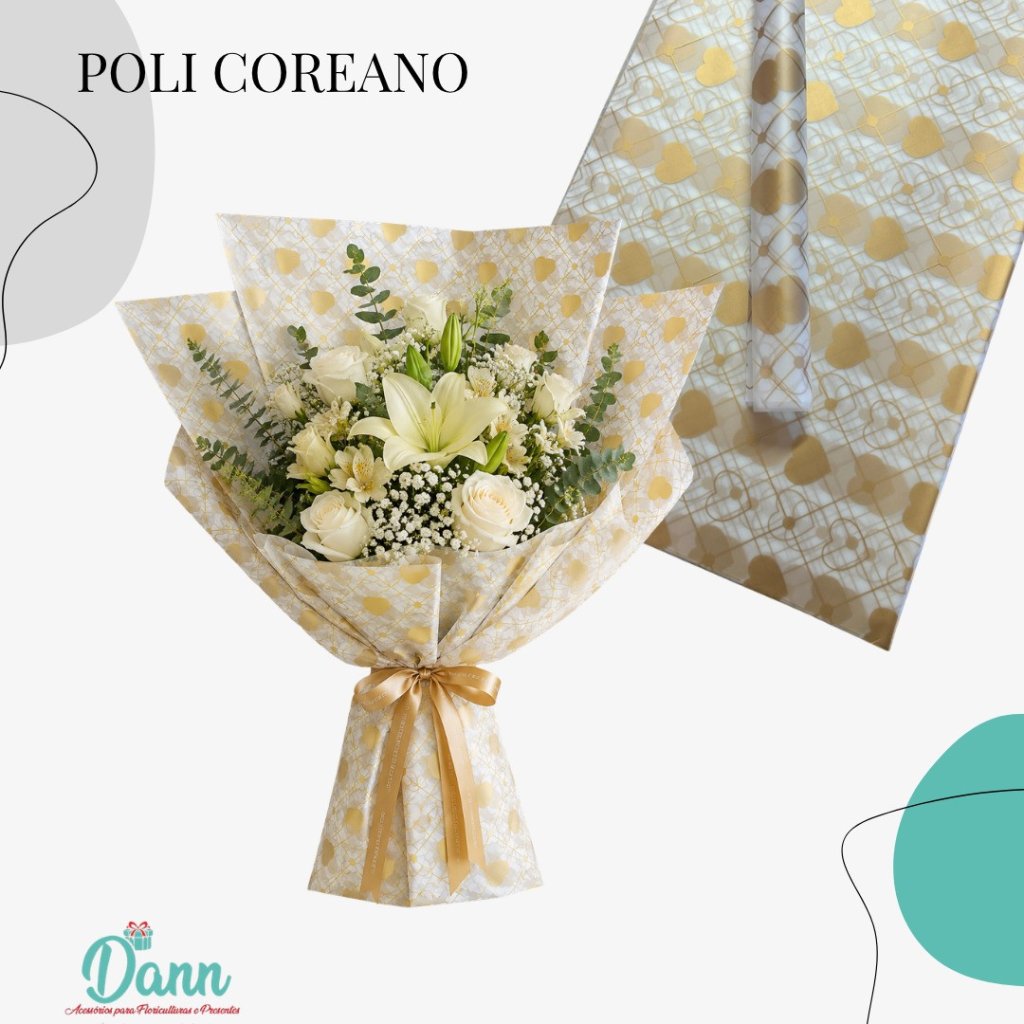 1930 POLI COREANO 56X56 C/20 DOURADO REF 3987