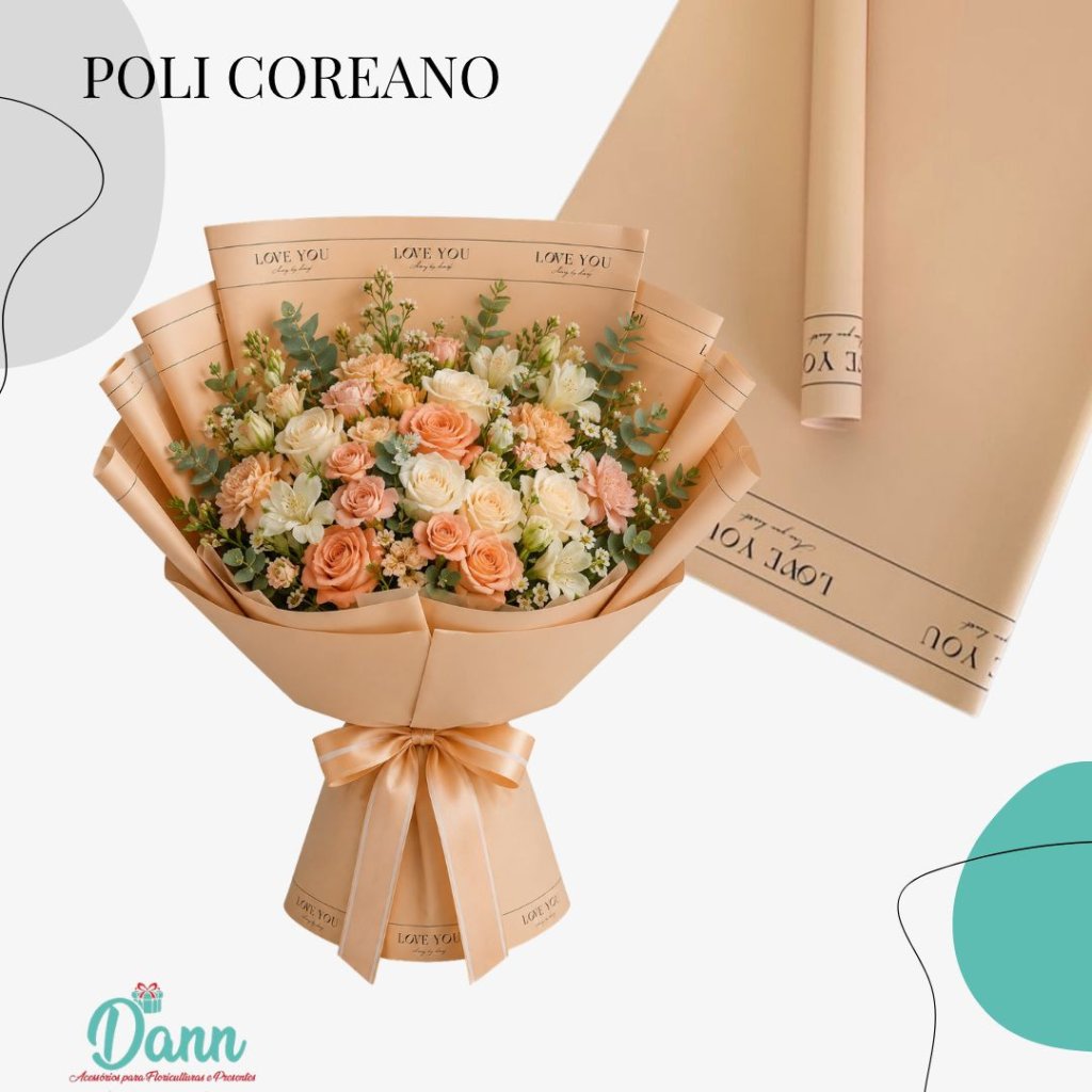 VM0964-1 PPL EMB P/ FLOR COREA PESSEGO 58X58 C/20 REF 4767