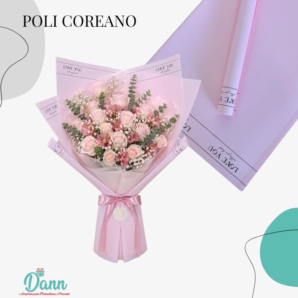 VM0964-3 PPL EMB P/ FLOR COREA ROS CLARO 58X58 C/20 REF 4769
