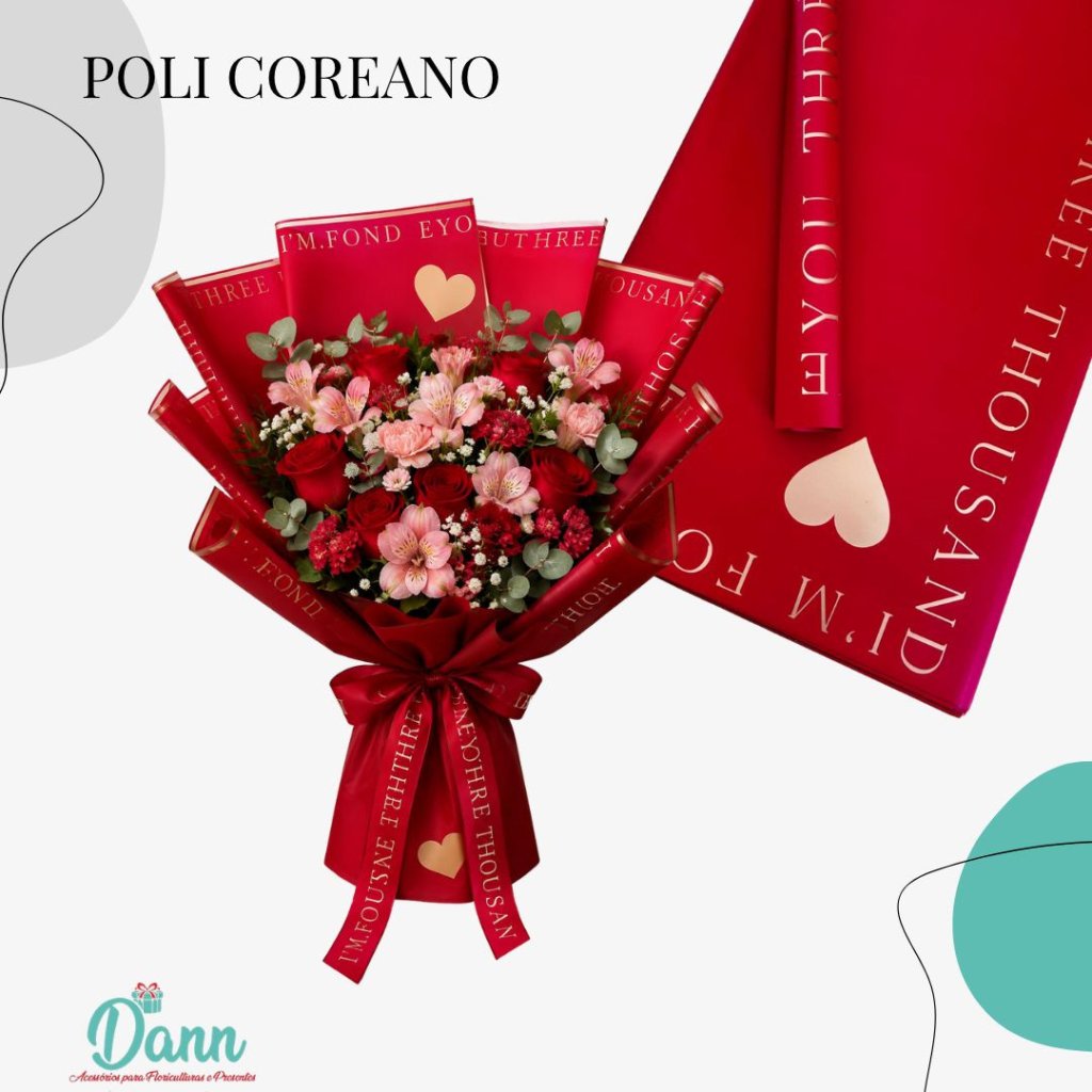VM0920-1 PPL EMB P/ FLOR COREA VERMELHO 58X58 C/20  REF 4775