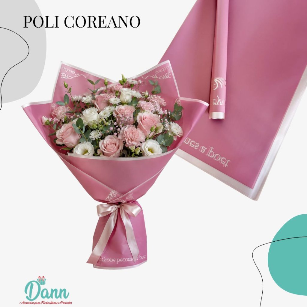 VM0916-5 PPL EMB P/ FLOR COREA ROSA ANTIGO 58X58 C/20  REF 4764