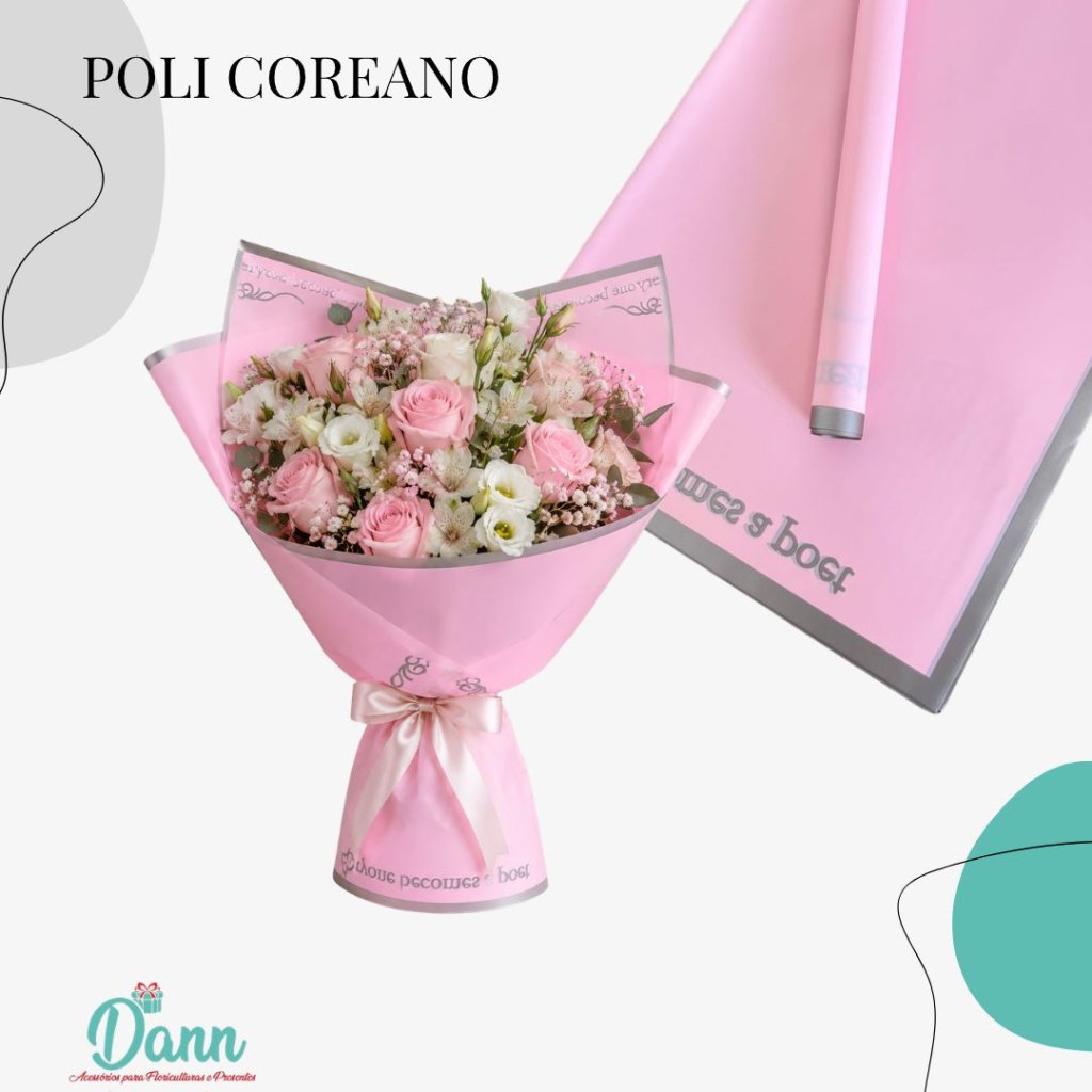 VM0916-4 PPL EMB P/ FLOR COREA ROSA BEBE 58X58 C/20  REF 4763