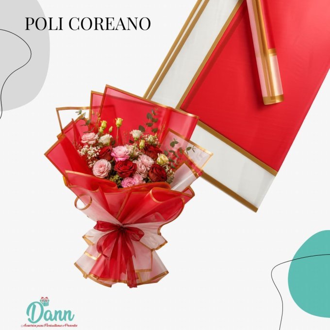 VM0820-8 PPL EMB P/ FLOR COREA VERMELHO 58X58 C/20   REF 4772