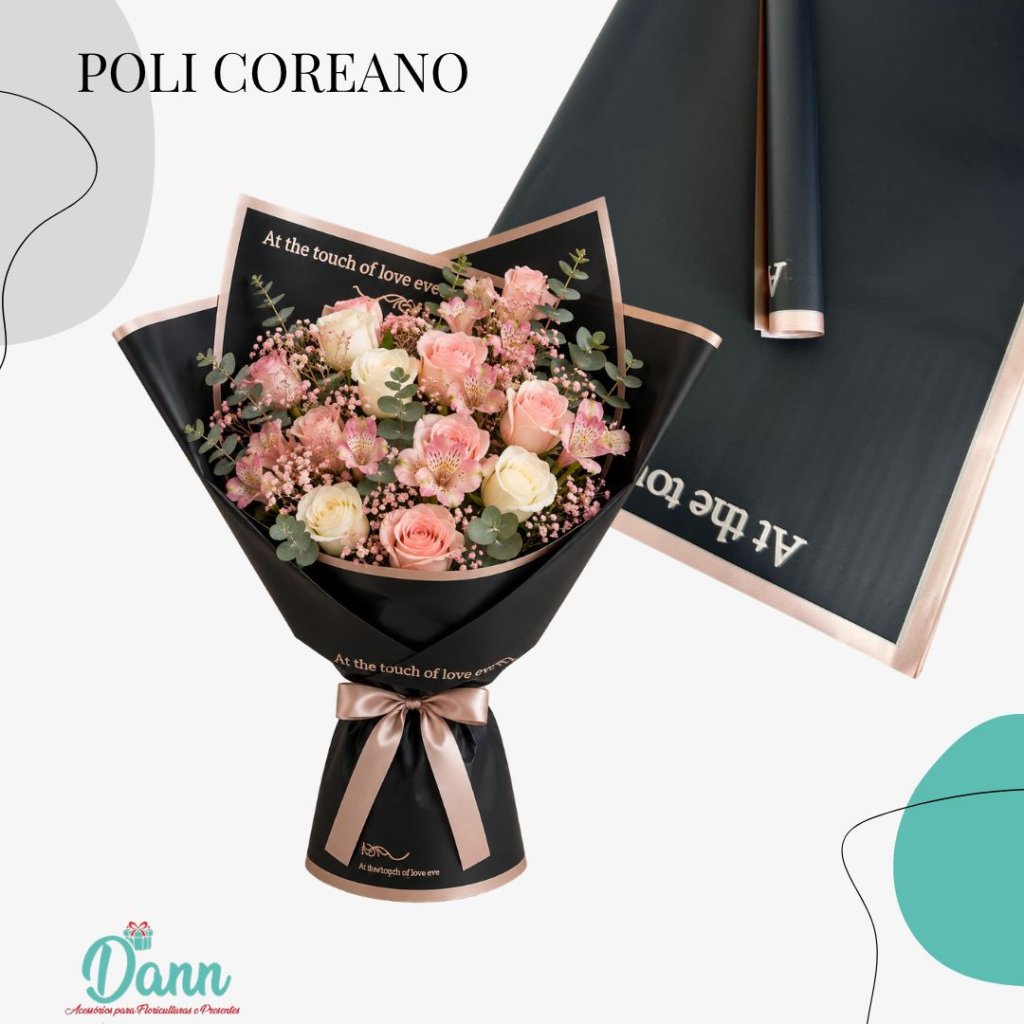 VM0916-6 PPL EMB P/ FLOR COREA PRETO 58X58 C/20  REF 4785