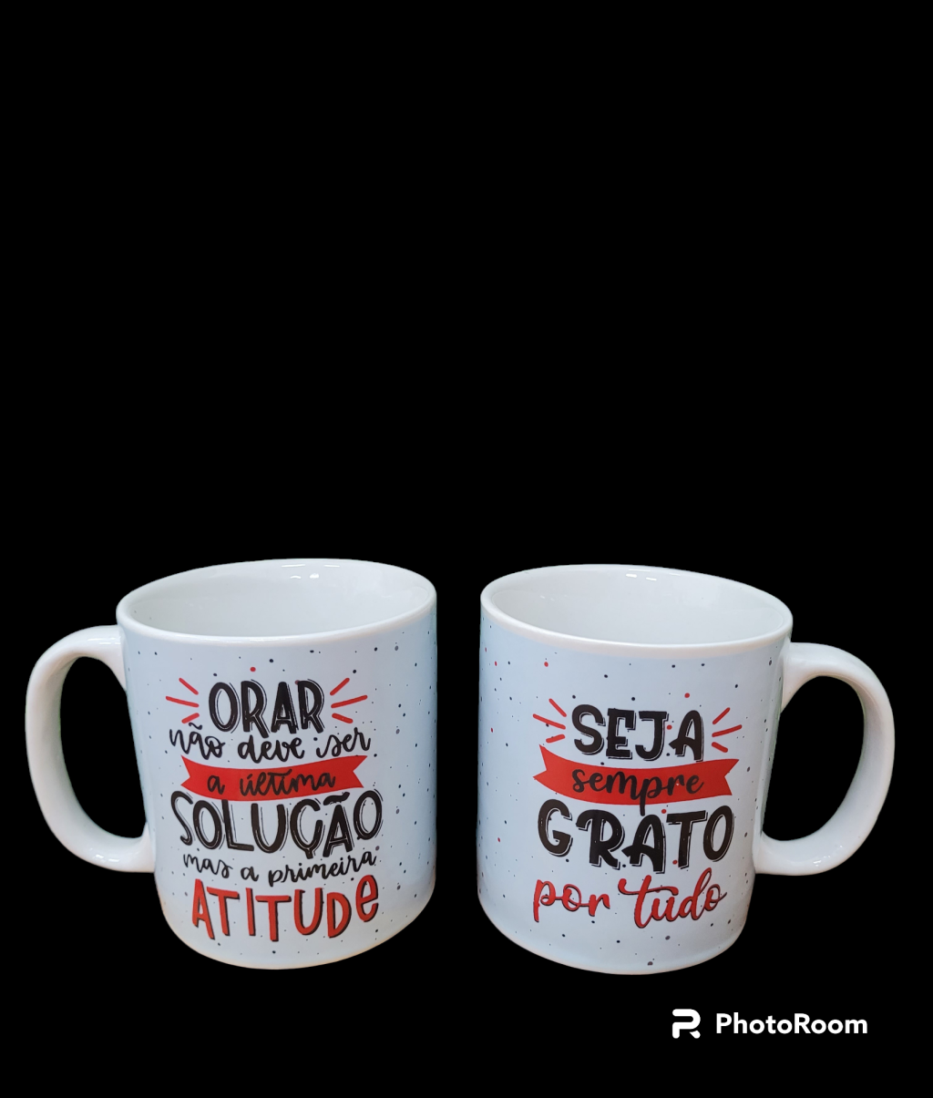 CANECA CERÂMICA REF D35 300ML