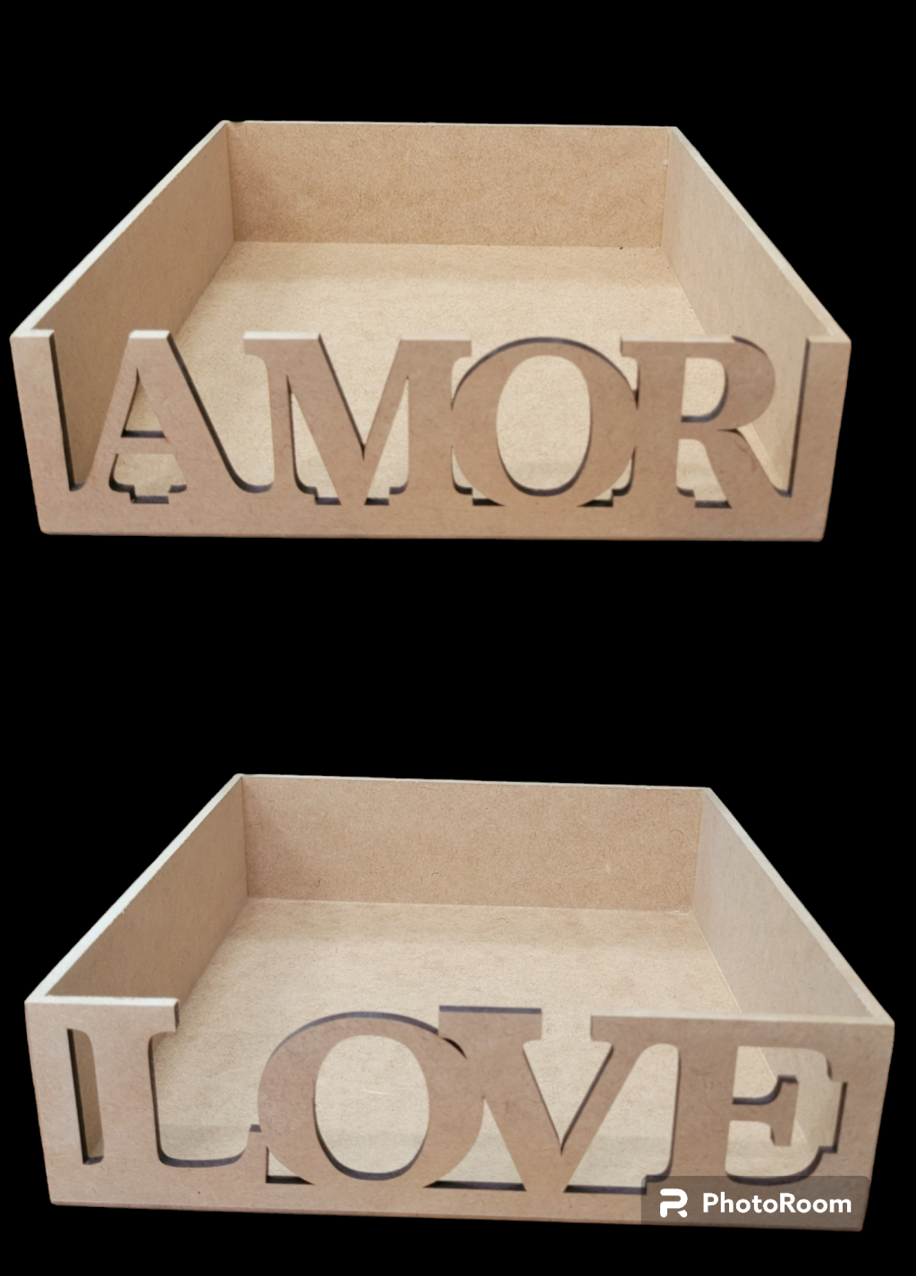 MDF BANDEJA REF 1233 TAMANHO 25X25X7