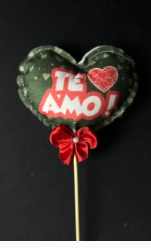 PICK PELUCIA FELTRO TE AMO PRETOREF 2559