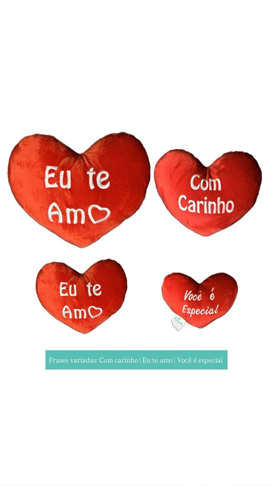 PELUCIA TECIDO SALTIN CORACAO NOVIDADE( MARCA DANN) VARIADOS