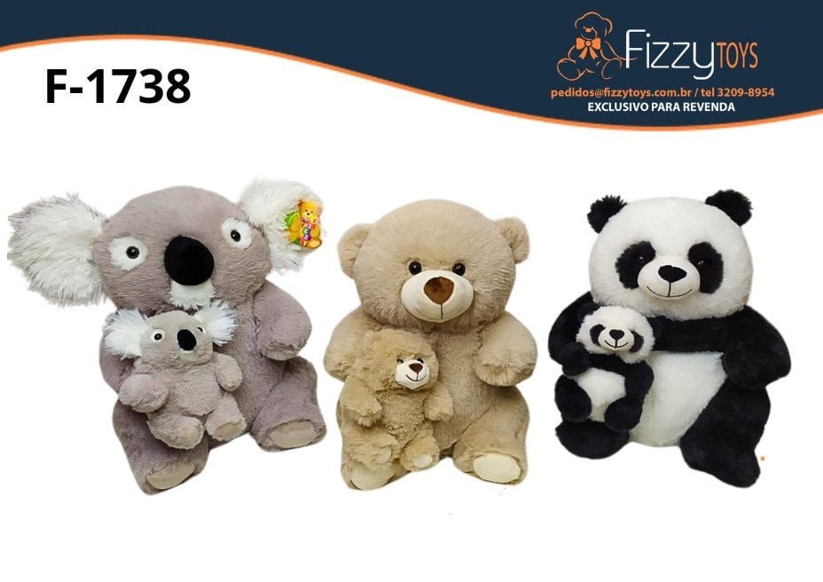 F1738 ANIMAIS DIVERSOS 38CM