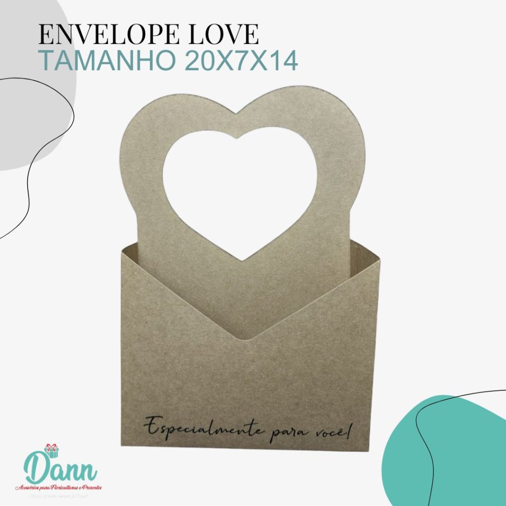 ENVELOPE LOVE PAPER KRAFT REF 2497