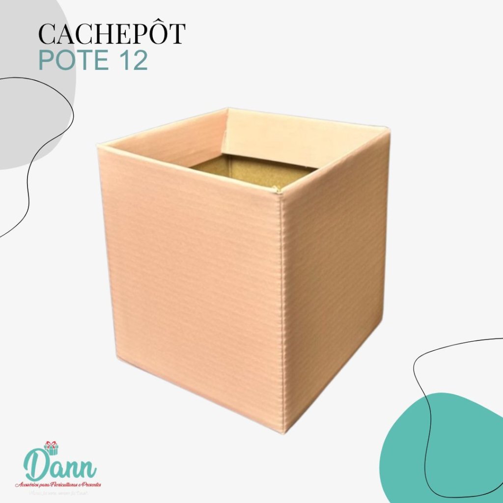 CACHEPO PAPER POTE 12 ROSE QUAD PCT C/10 