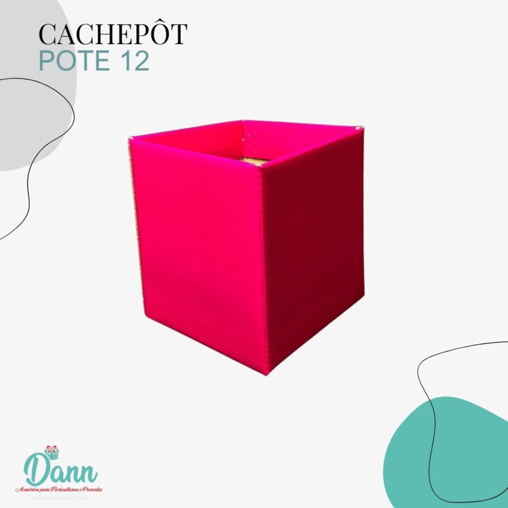 CACHEPO PAPER POTE 12 PINK QUAD C/10 REF 1772