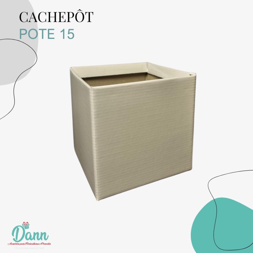 CACHEPO PAPER POTE 15 QUAD AREIA COM C/10 REF 2135