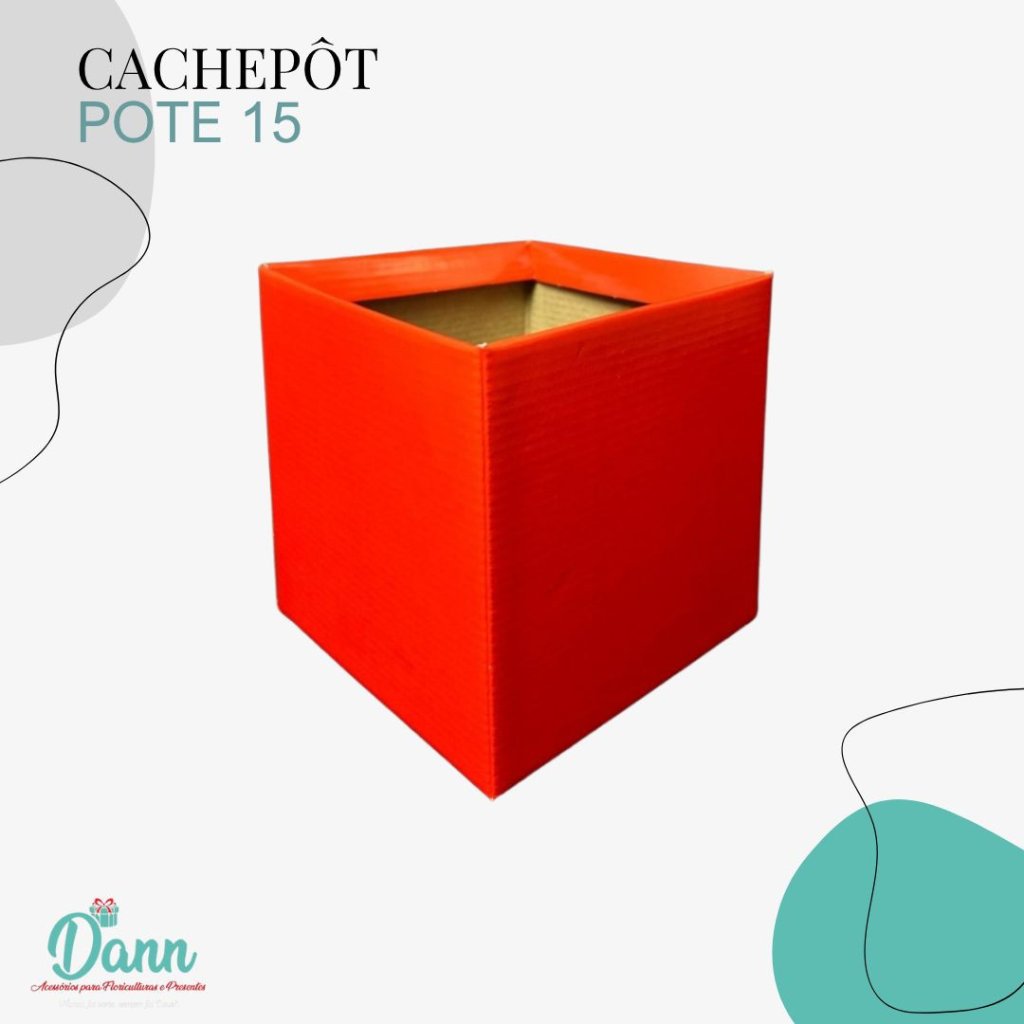 CACHEPO PAPER POTE 15 VERMELHO QUADRADO C/10 REF 1986