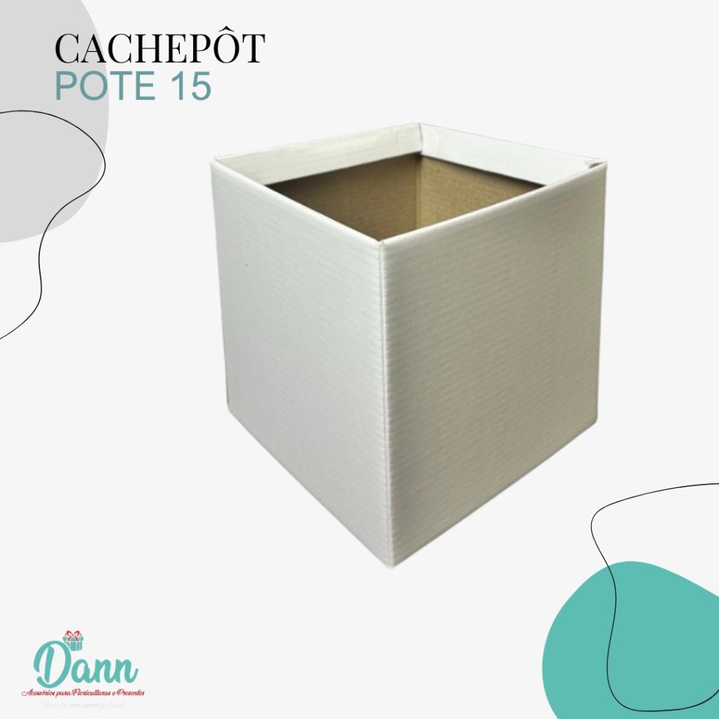 CACHEPO PAPER POTE 15 BRANCO  QUAD C/10 REF 2146