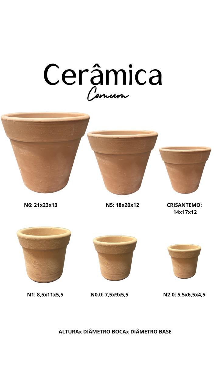 VASO CERAMICA COMUM 