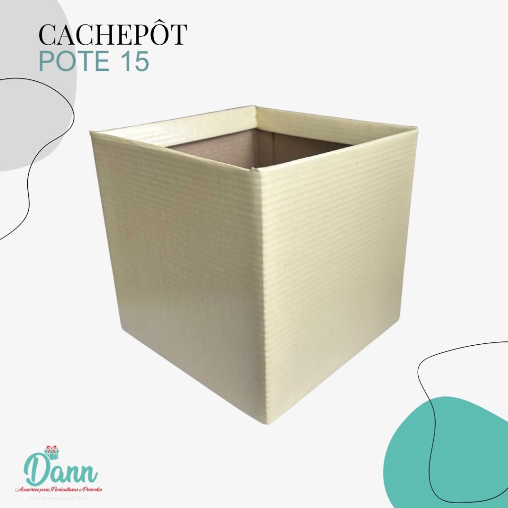 CACHEPO PAPER POTE 15 QUADRADO YELLOW PASTEL C/10 REF 3305