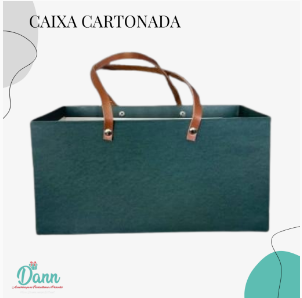 BOX SACOLA RETANGULAR ALÇA COURO VERDE MUSGO 28X14 REF 1364
