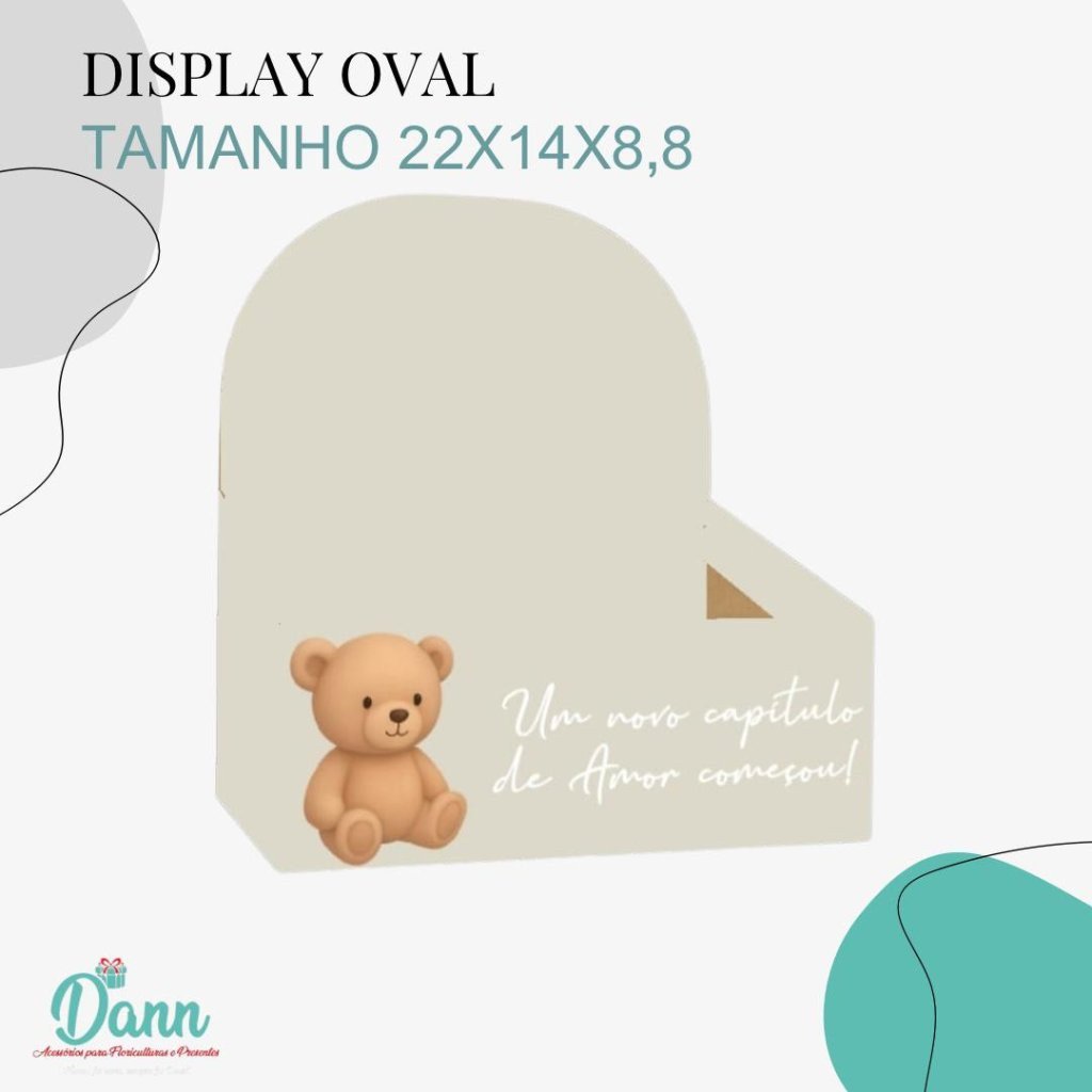 PAPER DISPLAY OVAL M BABY OFFWHITE REF 3268