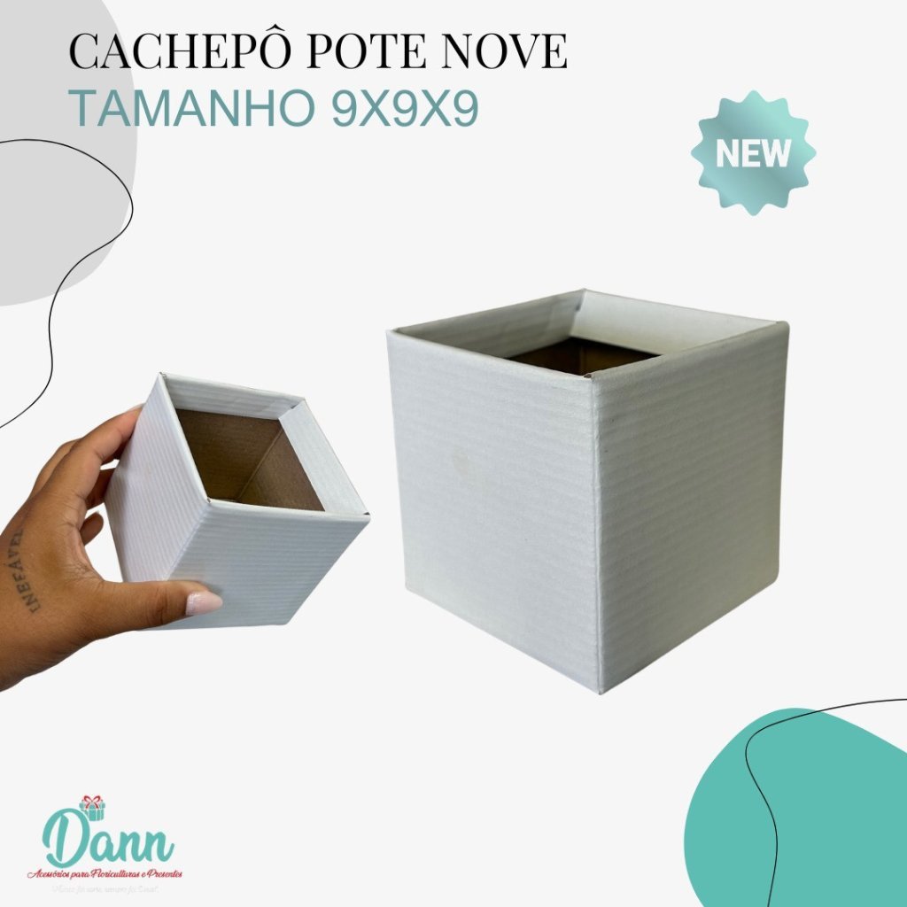 CACHEPO PAPER POTE 9 BRANCO C/10 REF 3576