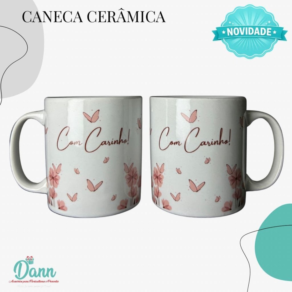CANECA CERÂMICA REF D80 320 ML