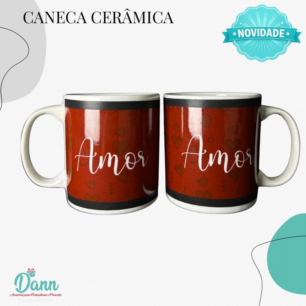 CANECA CERÂMICA REF D87 320ML